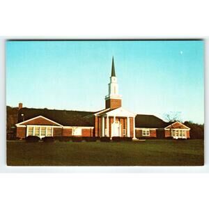 Vintage Chrome Postcard Church of Jesus Christ Latter Day Saints Palmyra NY 1967